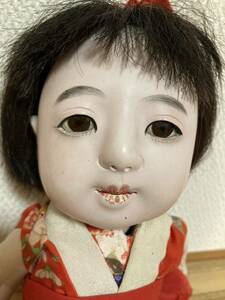 アンティーク 市松人形 日本人形 抱き人形 豆人形 雛人形 ビスクドール 縮緬 女の子 中国
