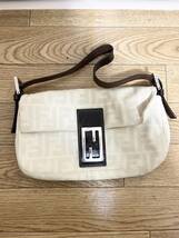 【used品】 FENDI フェンディ ズッカ柄 ズッカ マンマバケット ワンショルダー 肩掛け ハンドバッグ FFロゴ SV金具_画像2