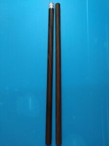 Mr106 　黒檀　丸棒　直径１２mm　長さ30cm　２本 