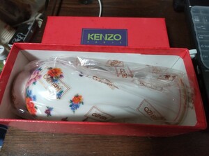 ★KENZO Aito 花瓶（小）ファンタジア フラワーベース インテリア 花柄 ヴィンテージ 金彩 箱入り KZ 5247★