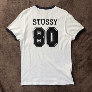 STUSSY FRED PERRY 80 リンガーTシャツ 半袖 コラボ