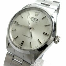 １円 ロレックス オイスターパーペチュアル エアキング メンズ オート シルバー文字盤 5500 時計 ROLEX 自動巻き オーバーホール済_画像1