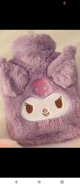 ★サンリオ クロミちゃん めっちゃ可愛い暖かい湯たんぽ★カバー付きパープル