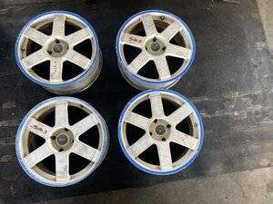 Z197-01 インパル RS スーパーキャット 17インチ 17×7JJ ＋38？ 4穴　PCD114.3 アルミ 4本セット 日本製　中古 ホイール　ホイル