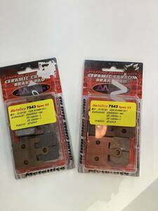 METALLICO Metallica front brake pad set 7543 SPEC-3 ZX-6R (02-06)/ZX-10R (04-07)/ZX-12R(04-06) * shop front exhibition goods 