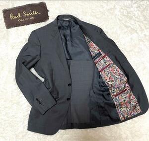 1円【美品】PaulSmith collection 19SS Paul Smith COLLECTION ポールスミスコレクション 2Bテーラードジャケット 花柄 総柄 メンズ スーツ