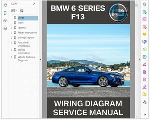 BMW 6 series F13 640i wiring diagram compilation electric series service book ( other 650i F06g rank -peF12 cabriolet M6. selection possibility )