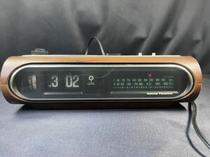 J13 National Panasonic RC-6326 パタパタ時計 昭和レトロ クロックラジオ 