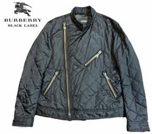 【美品】BURBERRY BLACK LABELバーバリーライダースジャケット/サイズM メンズ又レディース160〜170くらい_画像8