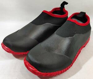 [1 jpy exhibition ] rain shoes rain shoes Short waterproof shoes light weight waterproof outdoor rainy season measures pcs manner commuting going to school size 36 black × red 