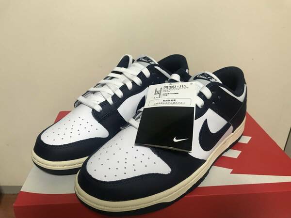 　【26cm】WMNS DUNK LOW & VINTAGE NAVY& ナイキ ウィメンズ ダンク ロー ヴィンテージ ネイビー DD1503-115 