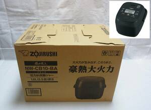 未使用☆2023年製 象印 圧力IH炊飯ジャー NW-CB10-BK☆極め炊き 5.5合 豪熱大火力 炊飯器 炊飯ジャー 圧力 IH NW-CB10 黒☆100