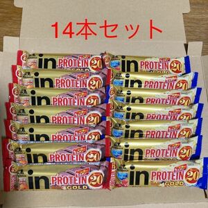 in バー プロテイン GOLD 2種 各7本ずつ 計14本セット◆チョコレート 高タンパク 森永