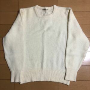 【即決1円！美品】CAZZANO PLANNING★白のセーター★S～Mサイズ・毛90％(うちアンゴラ40％)・日本製