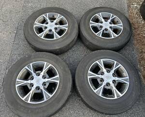 【中古】ハイエース 純正 OP 15インチアルミホイール 195/80R15 103/101L LT　DUNLOP　SP175N　ダンロップ　