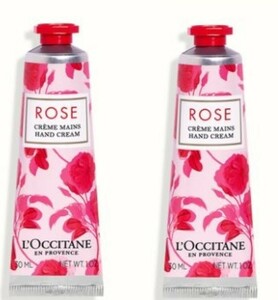 送料無料 ロクシタン ハンドクリーム ローズ30ml 2本セット 新品