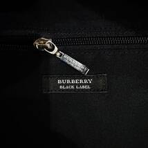 極美品 激レア BURBERRY BLACK LABEL キャンバス＆本革 マリンブリーフケース ビジネスバッグ ホースマーク 紺白 #2634_画像10