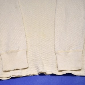 古着 90s USA製 Carhartt （カーハート）ハニカム サーマル シャツ カットソー トップス 白 L 長袖 L/S ロンTEE Tシャツ 米国 Vintageロゴの画像5