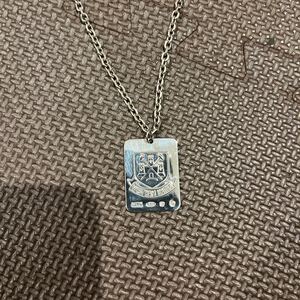 激レア 日本未入荷 未使用 オフィシャル シルバー 925 ネックレス ウエストハム ドッグタグ カジュアルズ ストーンアイランド
