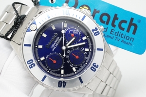 L20●作動良好 DORATCH ドラッチ DIVERS CHRONO ダイバークロノ 1999 Limited Edition 10000本限定 メンズ腕時計 シルバー クォーツ