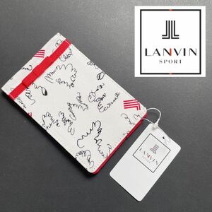 新品定価5500円:デサント-ランバンスポール/LANVIN SPORT/スコアカード/ホルダー/ホワイトxレッド　