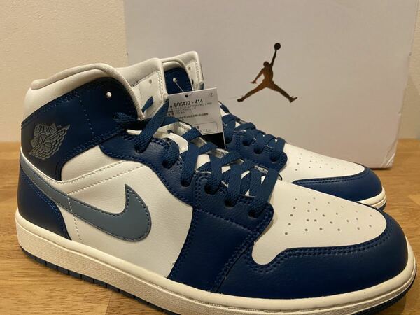 即決29cm NIKE WMNS AIR JORDAN1 MID Sky J French Blueナイキ ウィメンズ エアジョーダン1 ミッド スカイJ フレンチブルー 新品正規