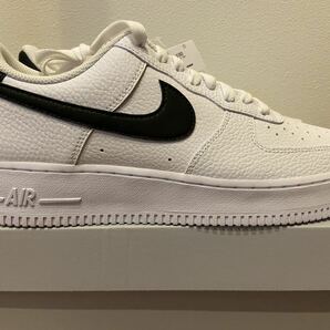 即決26cm NIKE AIR FORCE1 Low '07 White Black Pebbled Leatherナイキ エアフォース1 ロー '07 ホワイト ブラック ペブルド レザーの画像2