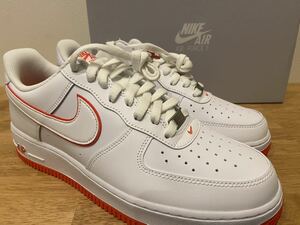 即決28cm NIKE AIR FORCE1 Low White and Picante Redナイキ エアフォース1 ロー ホワイト アンド ピカンテレッド US10 新品