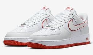 即決27.5cm NIKE AIR FORCE1 Low White and Picante Redナイキ エアフォース1 ロー ホワイト アンド ピカンテレッド US9.5 新品