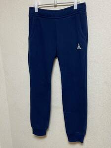 レディース【 le coq sportif★ルコックスポルティフ】スウェットパンツ・裏起毛・ネイビー・Ｌサイズ