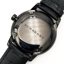 送料無料 美品 バーバリー BURBERRY 腕時計 クォーツ BU10003 クラシックラウンド オールブラック デイト メンズ_画像9