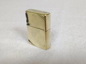 【稀少モデル】ZIPPO ジッポー オイルライター 1937レプリカ ダイアゴナルライン ゴールド 1988年製 研磨済み 喫煙具 MADE IN USA