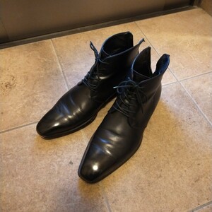 LOVELESS　チャッカブーツ ブラック 革靴　26.0 黒 レザー ドレスシューズ 革