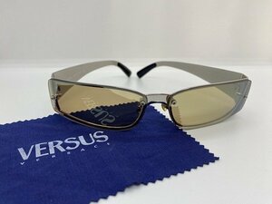 美品　VERSUS VERSACE　ヴェルサスヴェルサーチ　サングラス　シルバー×ライトブラウン　☆ｃ０６２