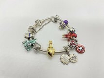 美品　PANDORA　パンドラ　Disney　チャーム　ブレスレット　バズライトイヤー　リトルグリーンメン　スパイダーマン　マーベル☆ｃ０７２_画像3