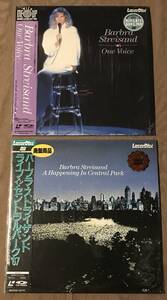 LD 「 バーブラストライザンド インセントラルパーク '67 」「 One Voice 」 検索：バーブラストライサンド EP LP CD DVD