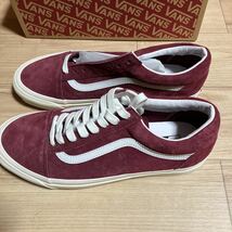 VANS バンズ Old Skool 36D オールド スクール 36DX アナハイム ファクトリー ピッグ スエード 27センチ ワインレッド 未使用 新品_画像2