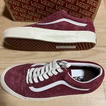 VANS バンズ Old Skool 36D オールド スクール 36DX アナハイム ファクトリー ピッグ スエード 27センチ ワインレッド 未使用 新品_画像3