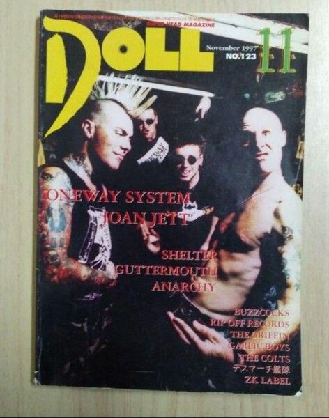 DOLL 1997年11月号NO.123パンク専門誌ONE WAY SYSTEM DOLL PUNK 音楽専門誌 PUNK雑誌