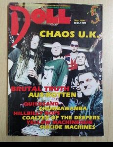 DOLL 1998年5月号NO.129パンク専門誌 CHAOS U.K. PUNK雑誌 ドール