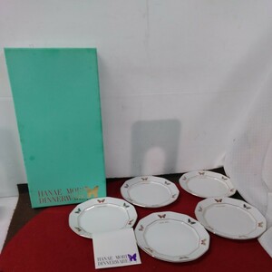 g_t N812 【未使用品】ハナエモリ　ディナーウェア　ケーキ皿　5皿　洋食器