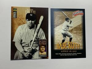 ★野球殿堂★ベーブ・ルース　2枚【Babe Ruth】通算2873安打・714本塁打　「バンビーノ」