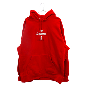 SUPREME シュプリーム 20AW Cross Box Logo Hooded Sweatshirt クロスボックスロゴ プルオーバーパーカー フーディ レッド