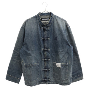 NEIGHBORHOOD ネイバーフッド 23AW WASHED DENIM KF JACKET ウォッシュド デニム カンフー ジャケット インディゴ 232XBNH-JKM04