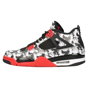 NIKE ナイキ AIR JORDAN 4 RETRO TATOO エアジョーダン 4 レトロ タトゥー ハイカットスニーカー ブラック/ホワイト US11/29cm BQ0897-006