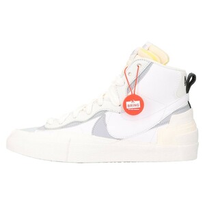 NIKE ナイキ ×SACAI BLAZER MID サカイ ブレザーミッド ハイカットスニーカー ホワイト BV0072-100 US7.5