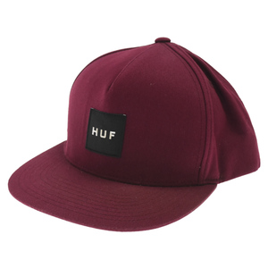HUF ハフ Logo Patch Cap ロゴパッチ キャップ バーガンディ