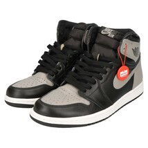 NIKE ナイキ AIR JORDAN 1 RETRO HIGH OG SHADOW 555088-013 エアジョーダン1 ハイカットスニーカー シャドウ グレー/ブラック US8/26cm_画像3