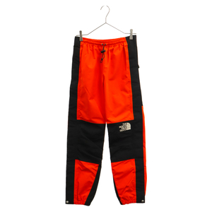 GUCCI グッチ 22SS×THE NORTH FACE Nylon Pant ザノースフェイス ジョギングパンツ オレンジ/ブラック 663742 ZLX45