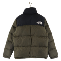 THE NORTH FACE ザノースフェイス NUPTSE JACKET ヌプシロゴ刺繍ナイロンジップアップダウンジャケット カーキ ND91841_画像2